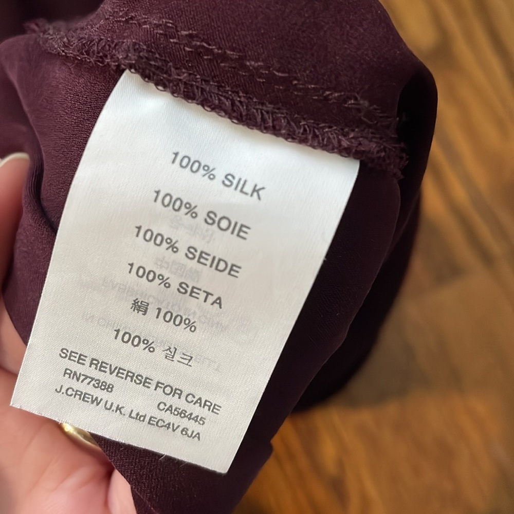 Jcrew silk top - Picture 4 of 4